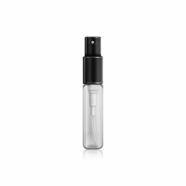 Contenitore in vetro più spray nero a incastro 3 ml